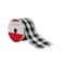 2.5" x 20ft. Black & White Buffalo Check Wired Taffeta Ribbon by Celebrate It®
